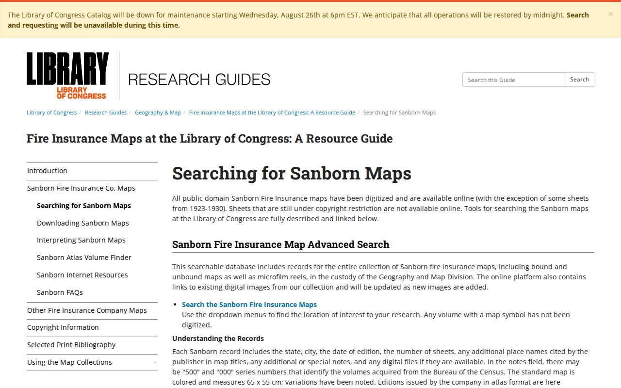 Polk County city directory Sanborn map research guide