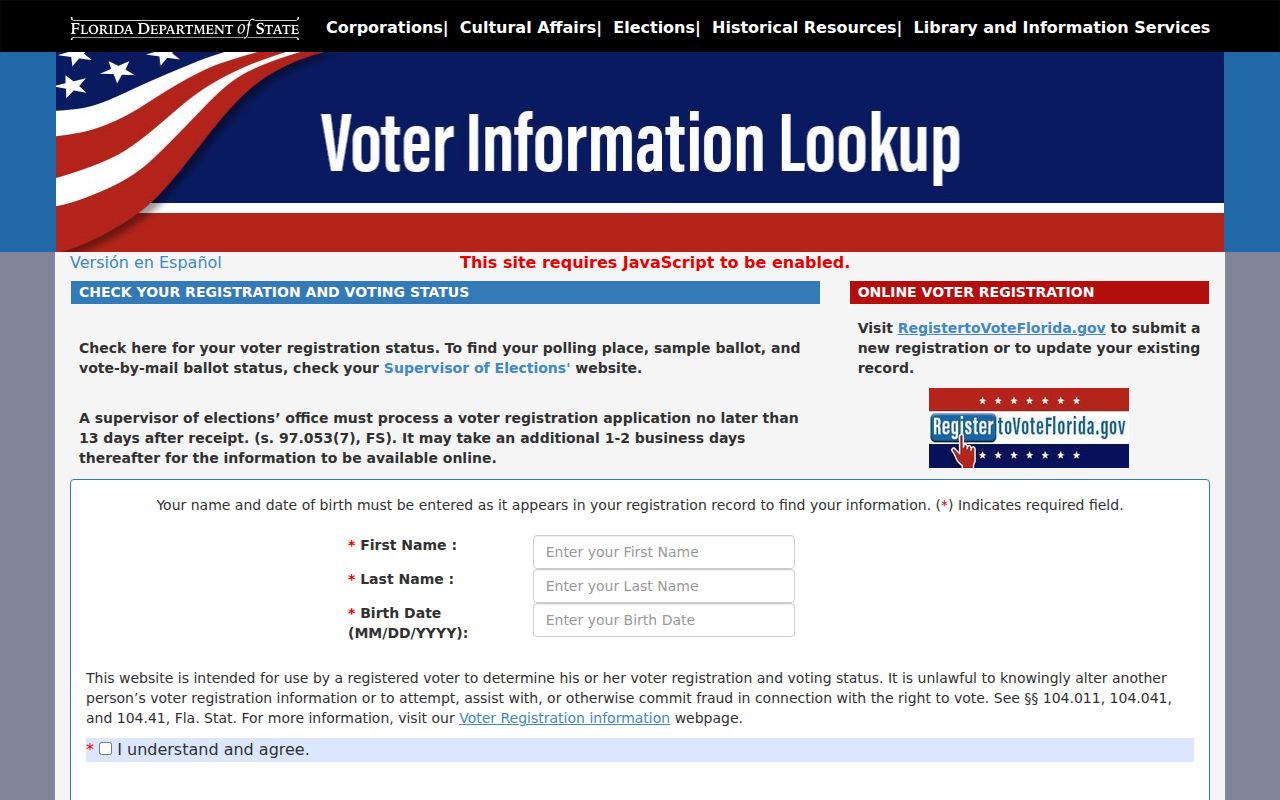 Polk County resident lookup using Florida voter information