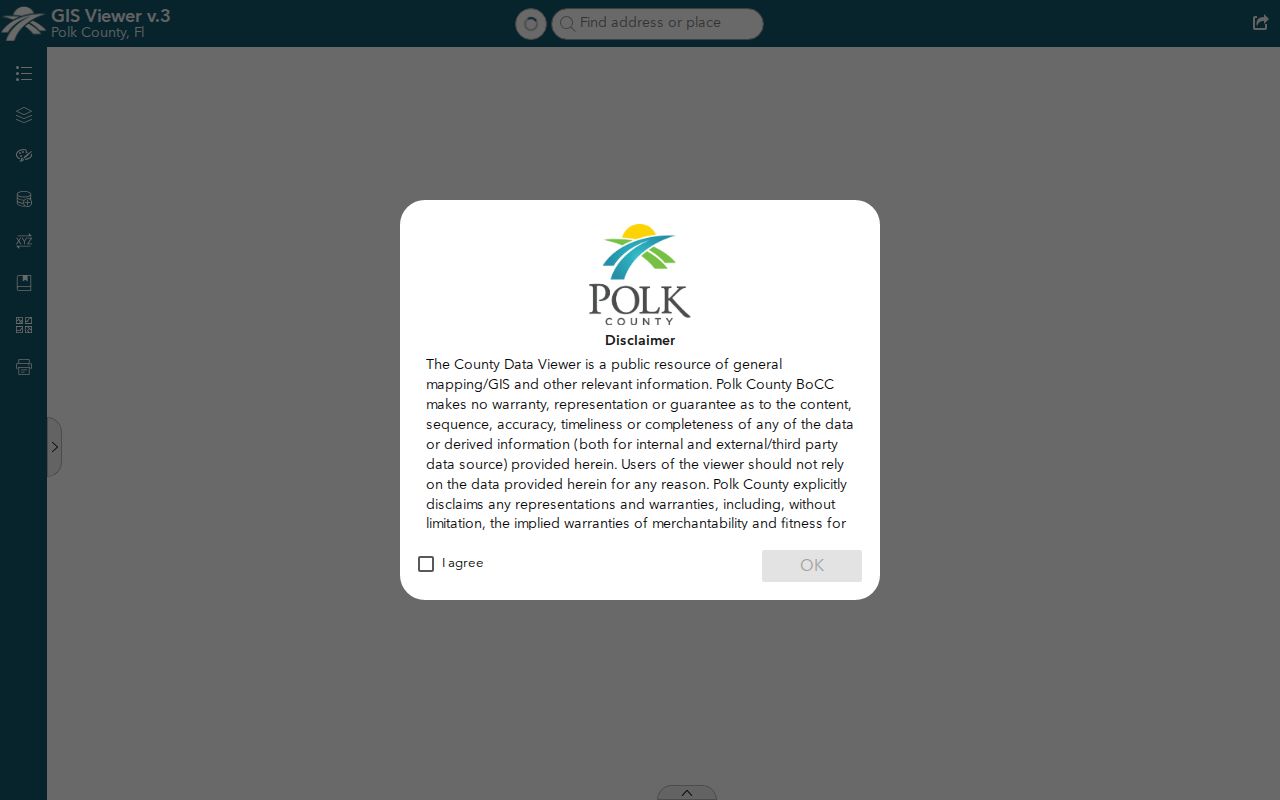 Polk County street directory GIS parcel search